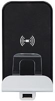 Беспроводное зарядное устройство + USB тип A Legrand Etika 2400мА алюминий картинка